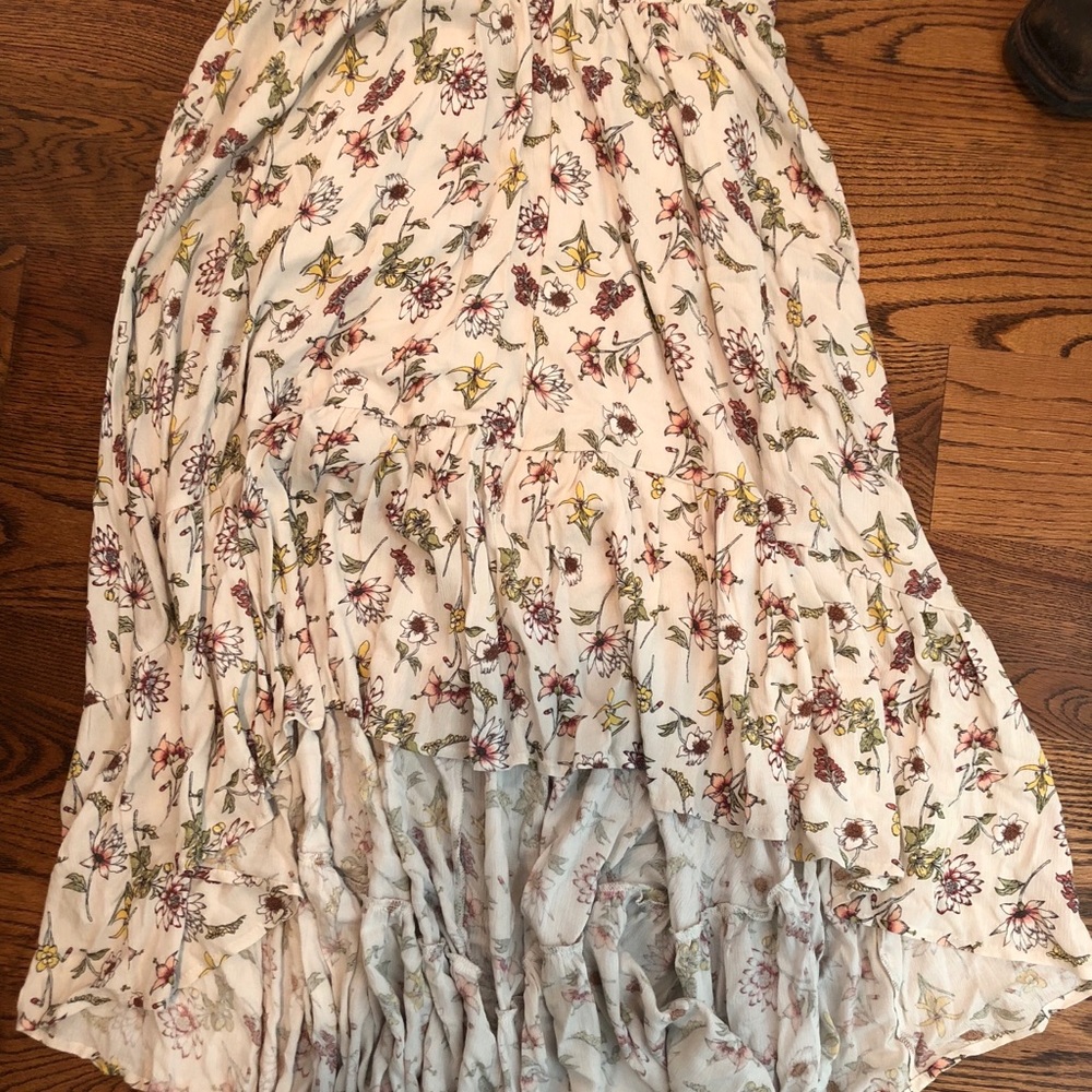 High-low maxi skirt, boho, never worn